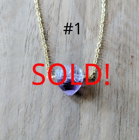 Amethyst 14k Gold Plated Necklace - Picture 4 of 6